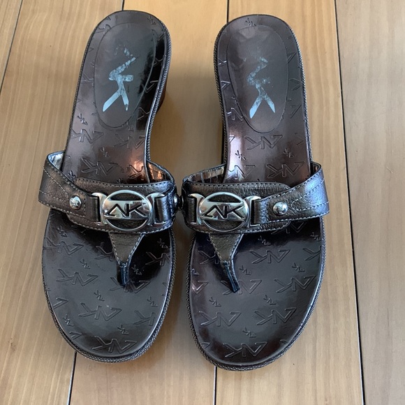 ANN KLEIN wedges in copper brown AKEXERT, 6 1/2 size - Picture 5 of 7